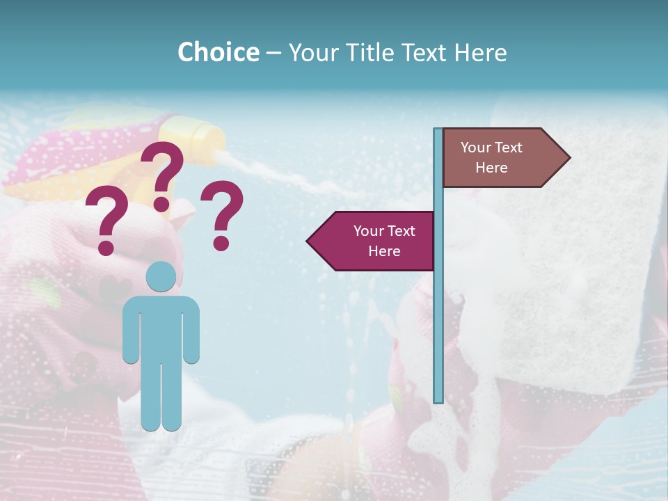 A Person Spraying Soap On Their Hands With A Spray Bottle PowerPoint Template