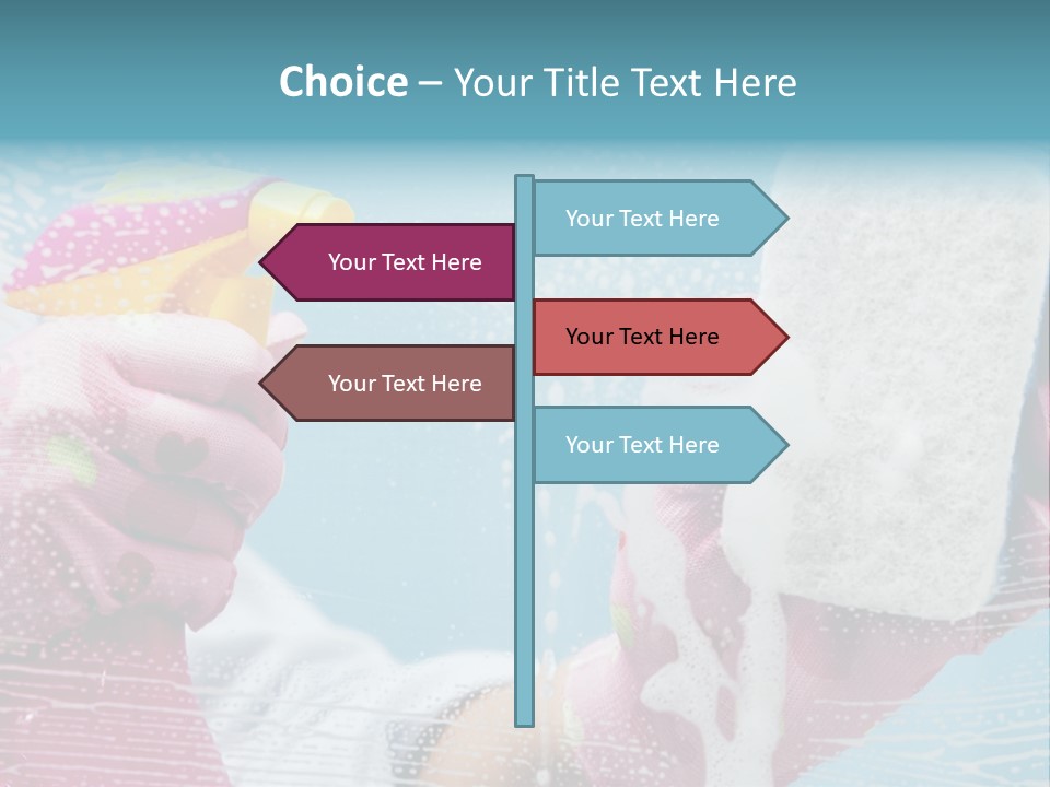 A Person Spraying Soap On Their Hands With A Spray Bottle PowerPoint Template