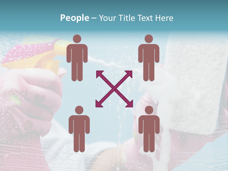 A Person Spraying Soap On Their Hands With A Spray Bottle PowerPoint Template