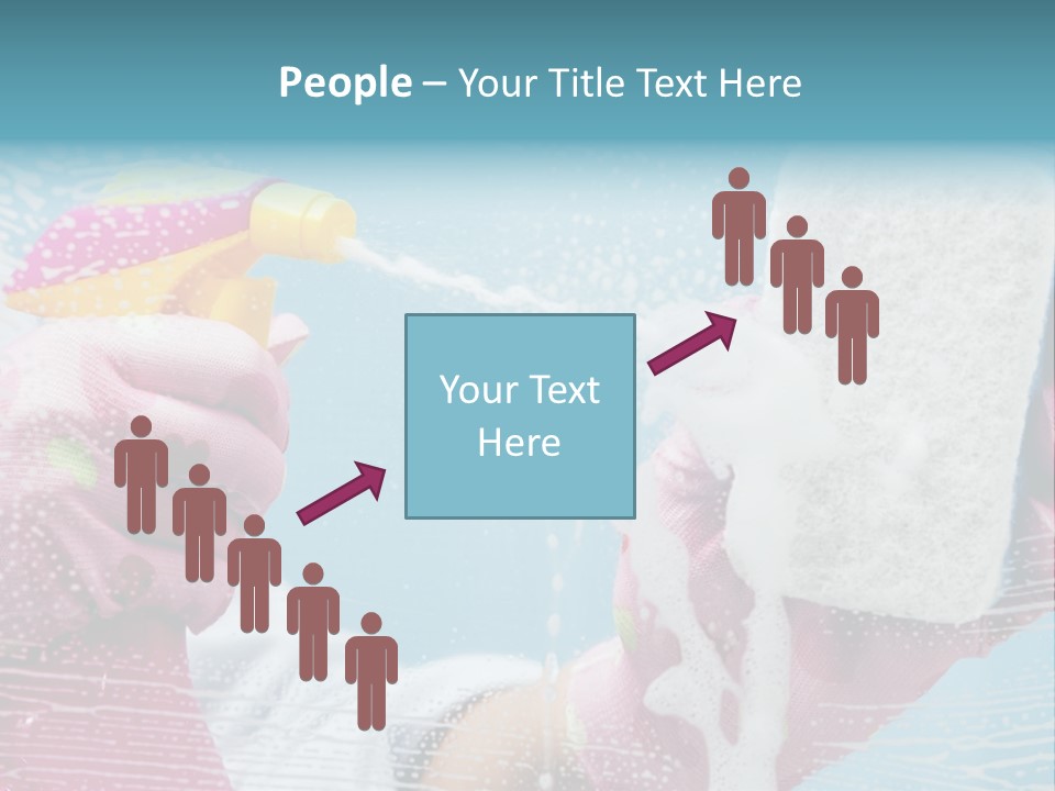 A Person Spraying Soap On Their Hands With A Spray Bottle PowerPoint Template