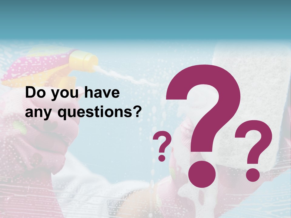 A Person Spraying Soap On Their Hands With A Spray Bottle PowerPoint Template