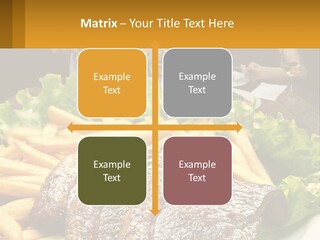 A Man And Woman Sitting At A Table With A Plate Of Food PowerPoint Template