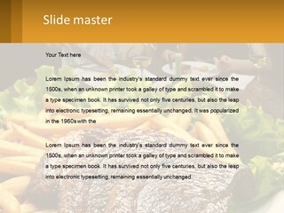 A Man And Woman Sitting At A Table With A Plate Of Food PowerPoint Template