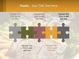 A Man And Woman Sitting At A Table With A Plate Of Food PowerPoint Template