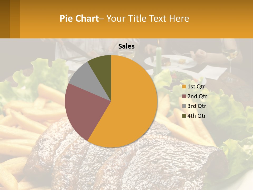 A Man And Woman Sitting At A Table With A Plate Of Food PowerPoint Template