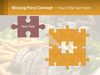 A Man And Woman Sitting At A Table With A Plate Of Food PowerPoint Template