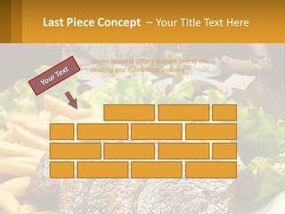 A Man And Woman Sitting At A Table With A Plate Of Food PowerPoint Template