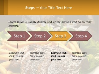 A Man And Woman Sitting At A Table With A Plate Of Food PowerPoint Template