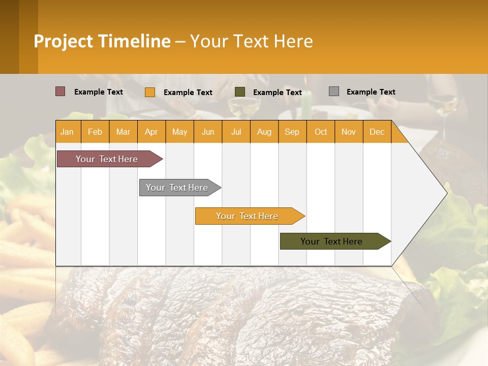 A Man And Woman Sitting At A Table With A Plate Of Food PowerPoint Template