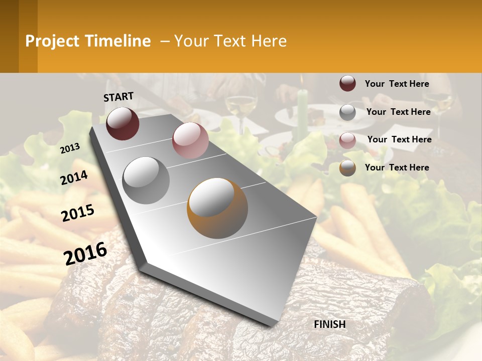 A Man And Woman Sitting At A Table With A Plate Of Food PowerPoint Template