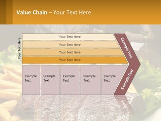 A Man And Woman Sitting At A Table With A Plate Of Food PowerPoint Template