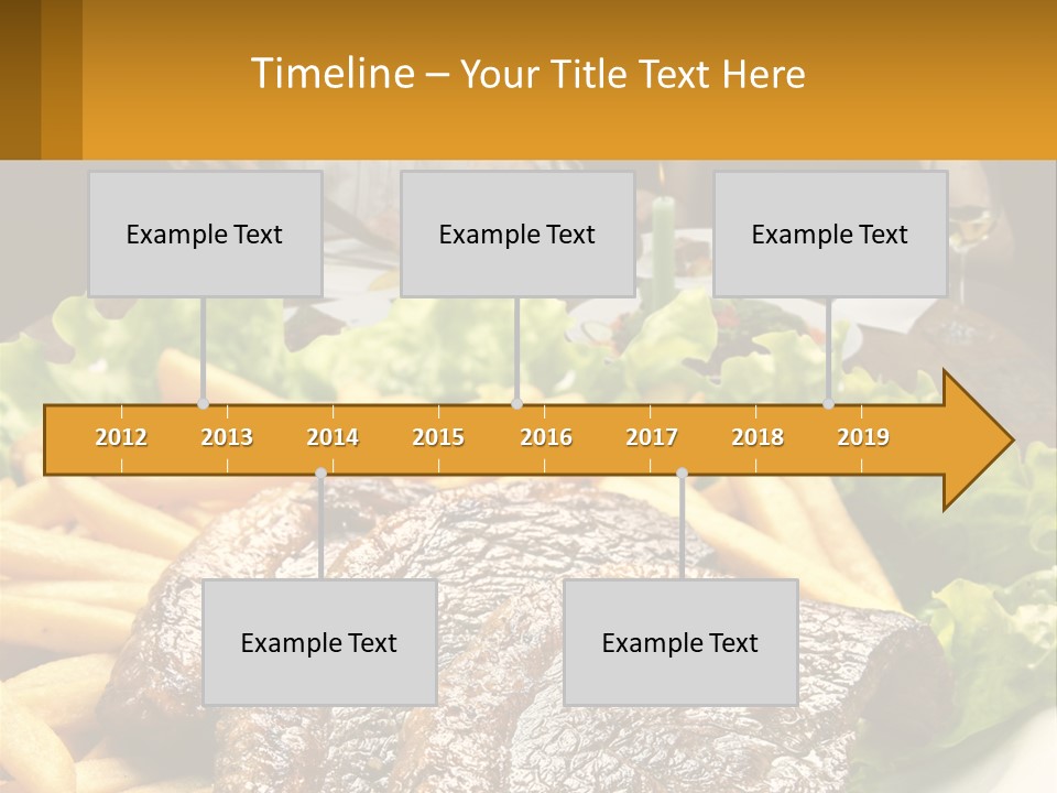 A Man And Woman Sitting At A Table With A Plate Of Food PowerPoint Template