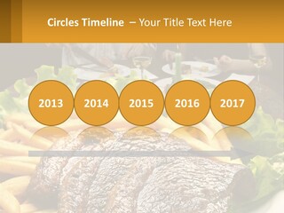 A Man And Woman Sitting At A Table With A Plate Of Food PowerPoint Template