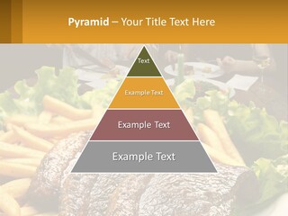 A Man And Woman Sitting At A Table With A Plate Of Food PowerPoint Template