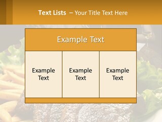 A Man And Woman Sitting At A Table With A Plate Of Food PowerPoint Template