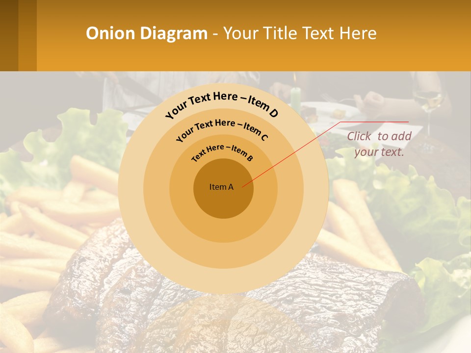 A Man And Woman Sitting At A Table With A Plate Of Food PowerPoint Template
