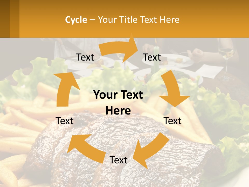A Man And Woman Sitting At A Table With A Plate Of Food PowerPoint Template