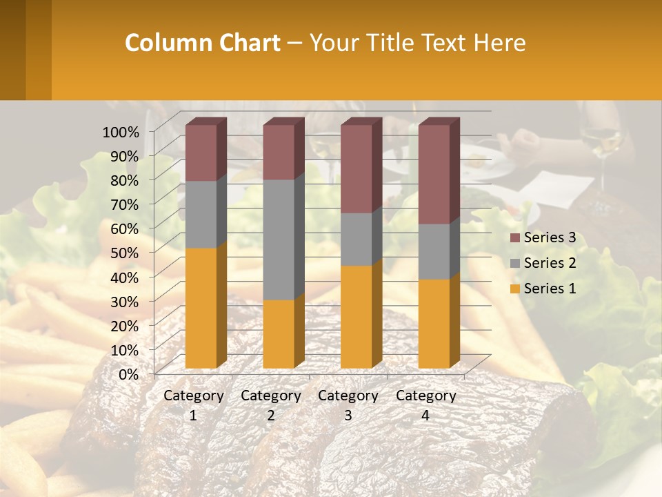 A Man And Woman Sitting At A Table With A Plate Of Food PowerPoint Template