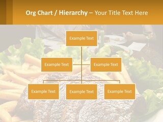 A Man And Woman Sitting At A Table With A Plate Of Food PowerPoint Template
