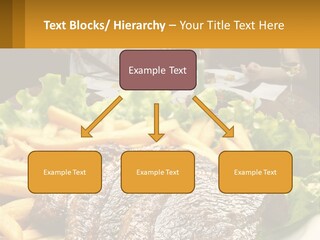 A Man And Woman Sitting At A Table With A Plate Of Food PowerPoint Template