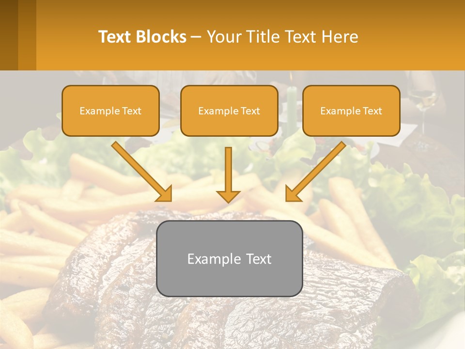 A Man And Woman Sitting At A Table With A Plate Of Food PowerPoint Template