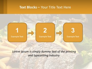 A Man And Woman Sitting At A Table With A Plate Of Food PowerPoint Template