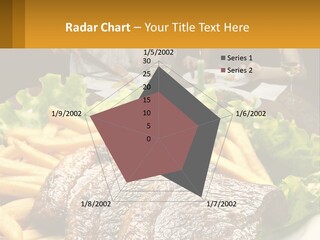 A Man And Woman Sitting At A Table With A Plate Of Food PowerPoint Template