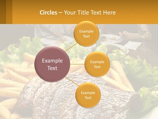 A Man And Woman Sitting At A Table With A Plate Of Food PowerPoint Template