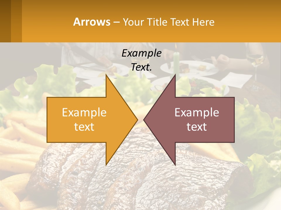 A Man And Woman Sitting At A Table With A Plate Of Food PowerPoint Template