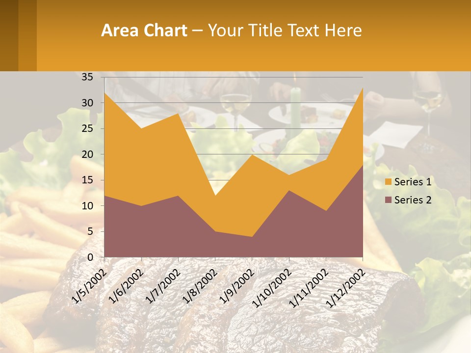 A Man And Woman Sitting At A Table With A Plate Of Food PowerPoint Template