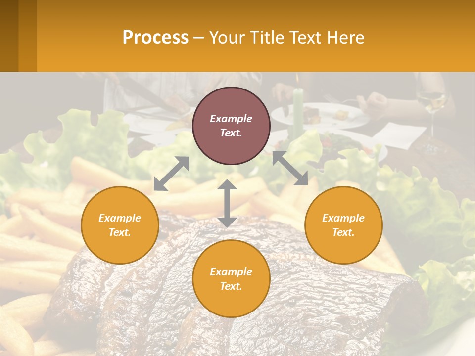 A Man And Woman Sitting At A Table With A Plate Of Food PowerPoint Template