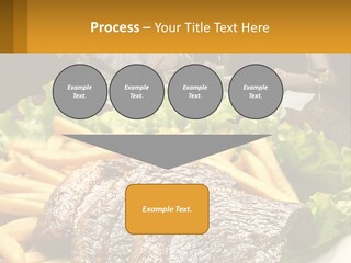 A Man And Woman Sitting At A Table With A Plate Of Food PowerPoint Template