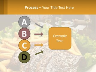 A Man And Woman Sitting At A Table With A Plate Of Food PowerPoint Template