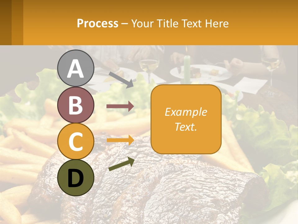A Man And Woman Sitting At A Table With A Plate Of Food PowerPoint Template