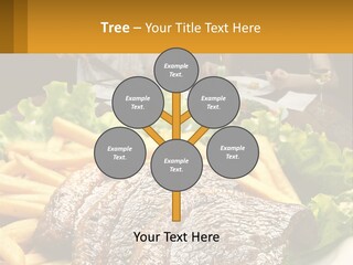 A Man And Woman Sitting At A Table With A Plate Of Food PowerPoint Template