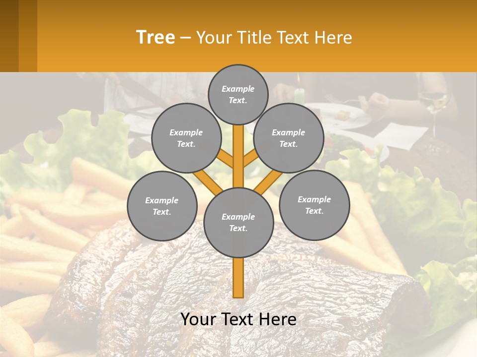 A Man And Woman Sitting At A Table With A Plate Of Food PowerPoint Template