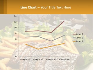 A Man And Woman Sitting At A Table With A Plate Of Food PowerPoint Template