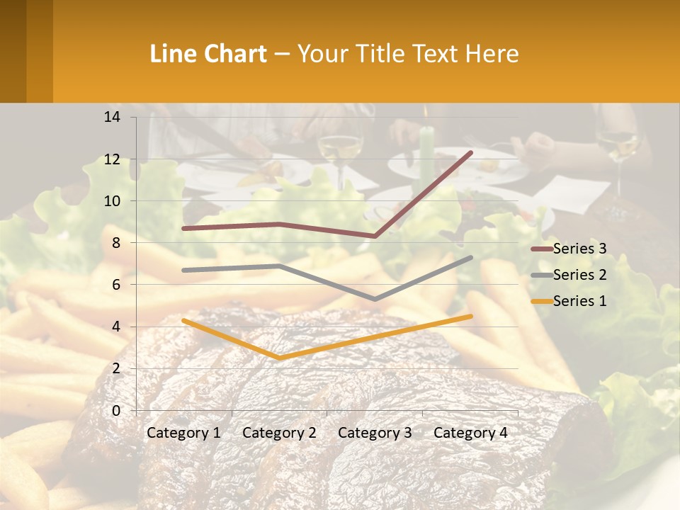 A Man And Woman Sitting At A Table With A Plate Of Food PowerPoint Template