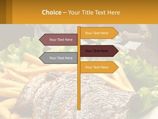 A Man And Woman Sitting At A Table With A Plate Of Food PowerPoint Template