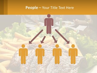 A Man And Woman Sitting At A Table With A Plate Of Food PowerPoint Template