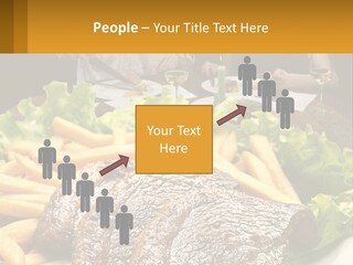 A Man And Woman Sitting At A Table With A Plate Of Food PowerPoint Template