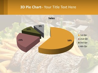 A Man And Woman Sitting At A Table With A Plate Of Food PowerPoint Template