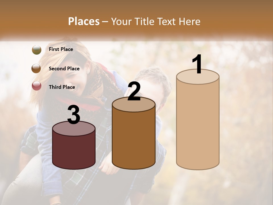 A Man Carrying A Woman On His Back PowerPoint Template