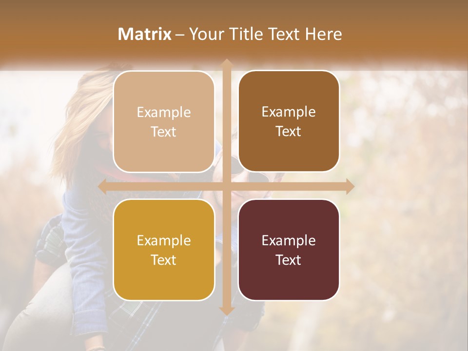 A Man Carrying A Woman On His Back PowerPoint Template