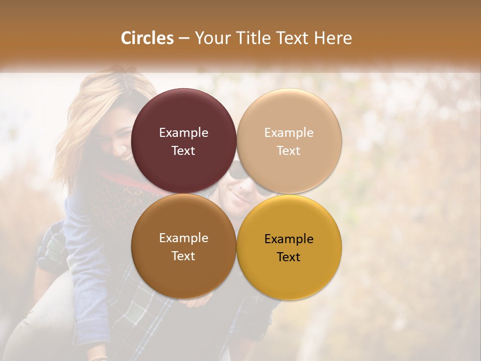 A Man Carrying A Woman On His Back PowerPoint Template