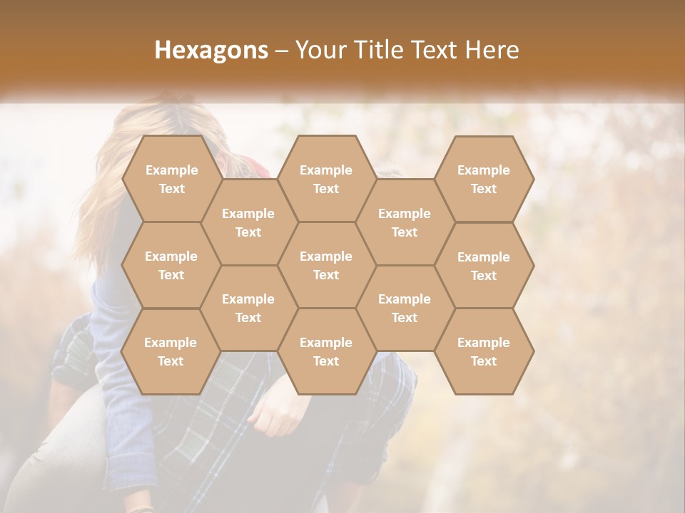 A Man Carrying A Woman On His Back PowerPoint Template