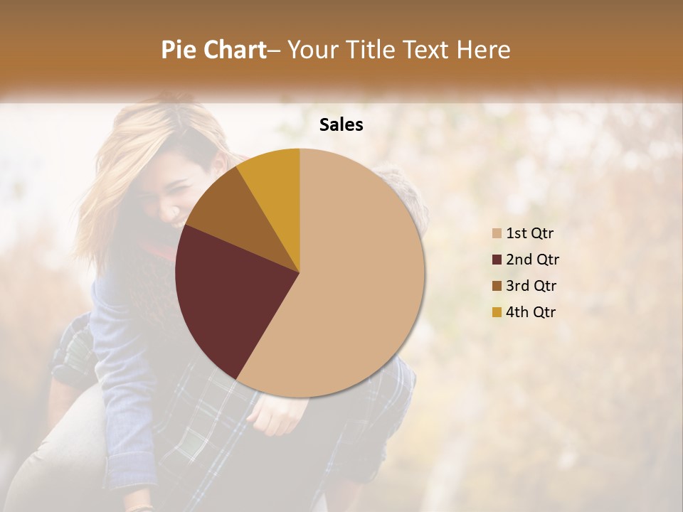 A Man Carrying A Woman On His Back PowerPoint Template