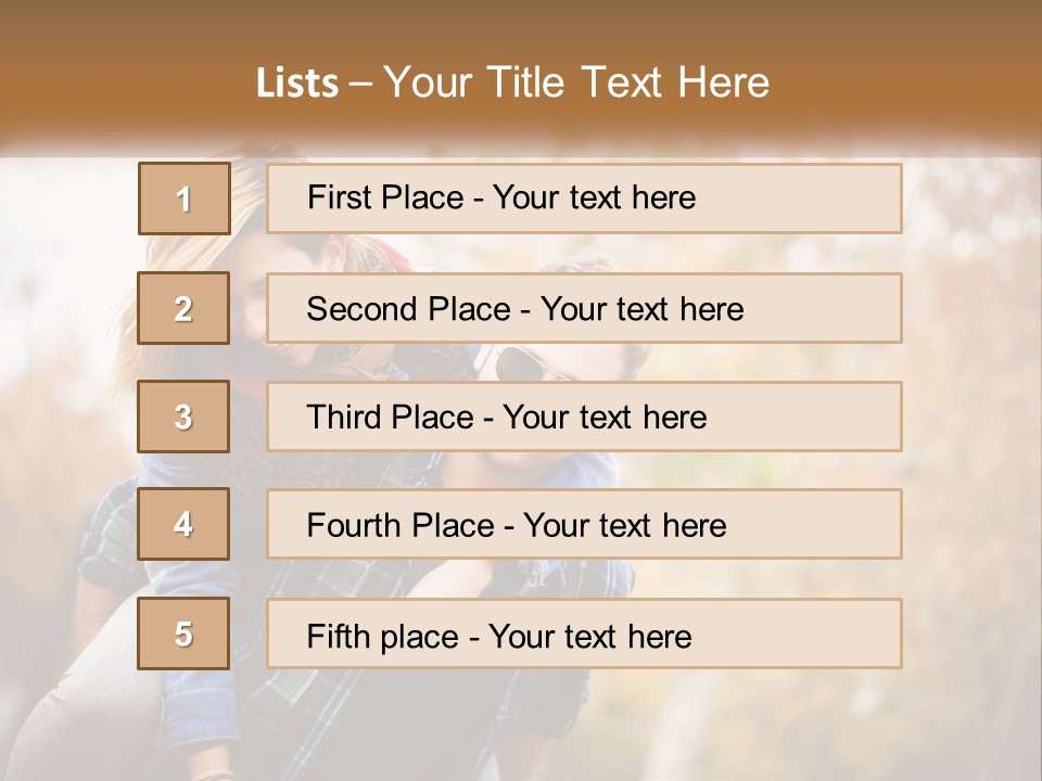 A Man Carrying A Woman On His Back PowerPoint Template