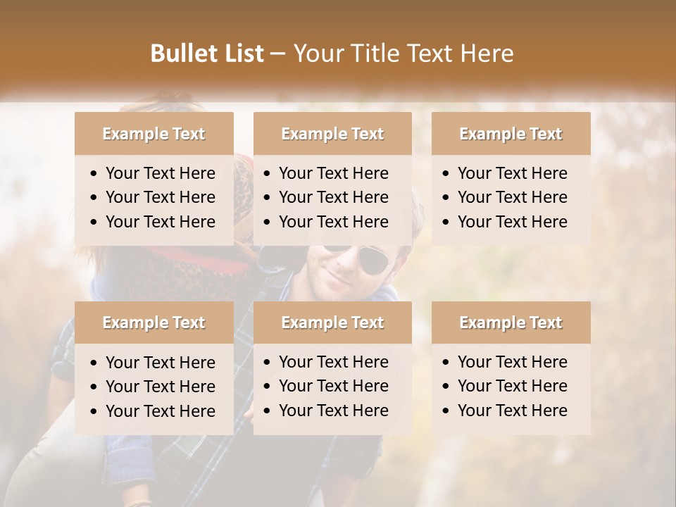 A Man Carrying A Woman On His Back PowerPoint Template