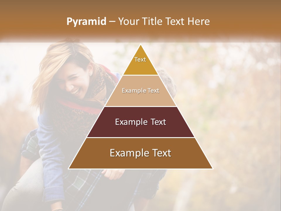 A Man Carrying A Woman On His Back PowerPoint Template